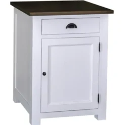 Casa Padrino Küchenschrank im Landhausstil mit 1 Tür und 1 Schublade, 67 x 65 x 90 cm