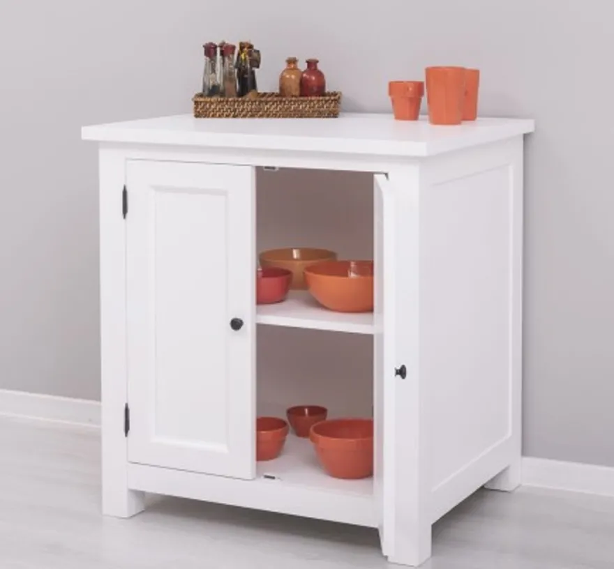 Casa Padrino Küchenschrank im Landhausstil mit 2 Türen, 86 x 65 x 90 cm