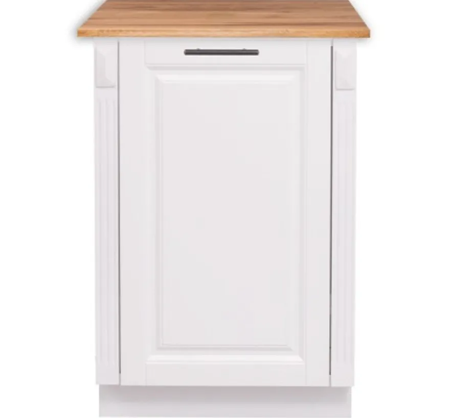 Casa Padrino Küchenschrank im Landhausstil mit 1 Tür und Eichenholzplatte, 59 x 60 x 89 cm