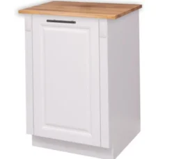 Casa Padrino Küchenschrank im Landhausstil mit 1 Tür und Eichenholzplatte, 59 x 60 x 89 cm