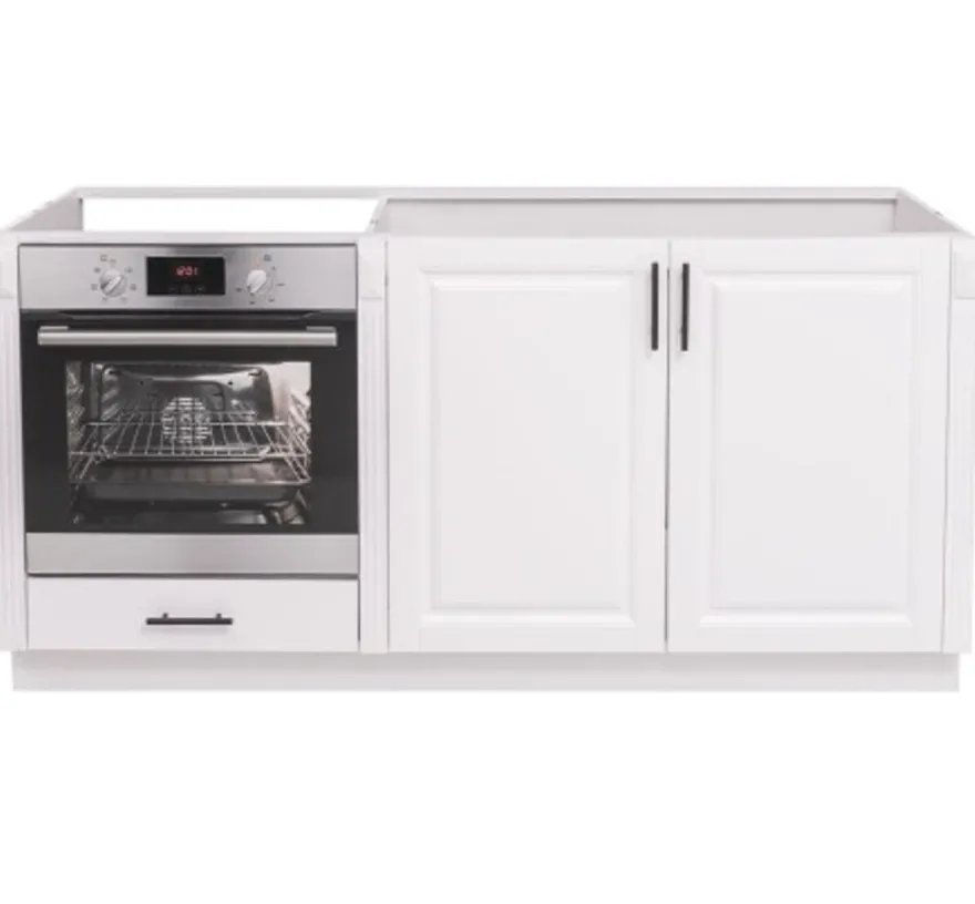 Casa Padrino Küchenschrank im Landhausstil mit 2 Türen und 1 Schublade, 175 x 58 x 85 cm