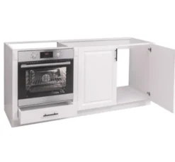 Casa Padrino Küchenschrank im Landhausstil mit 2 Türen und 1 Schublade, 175 x 58 x 85 cm