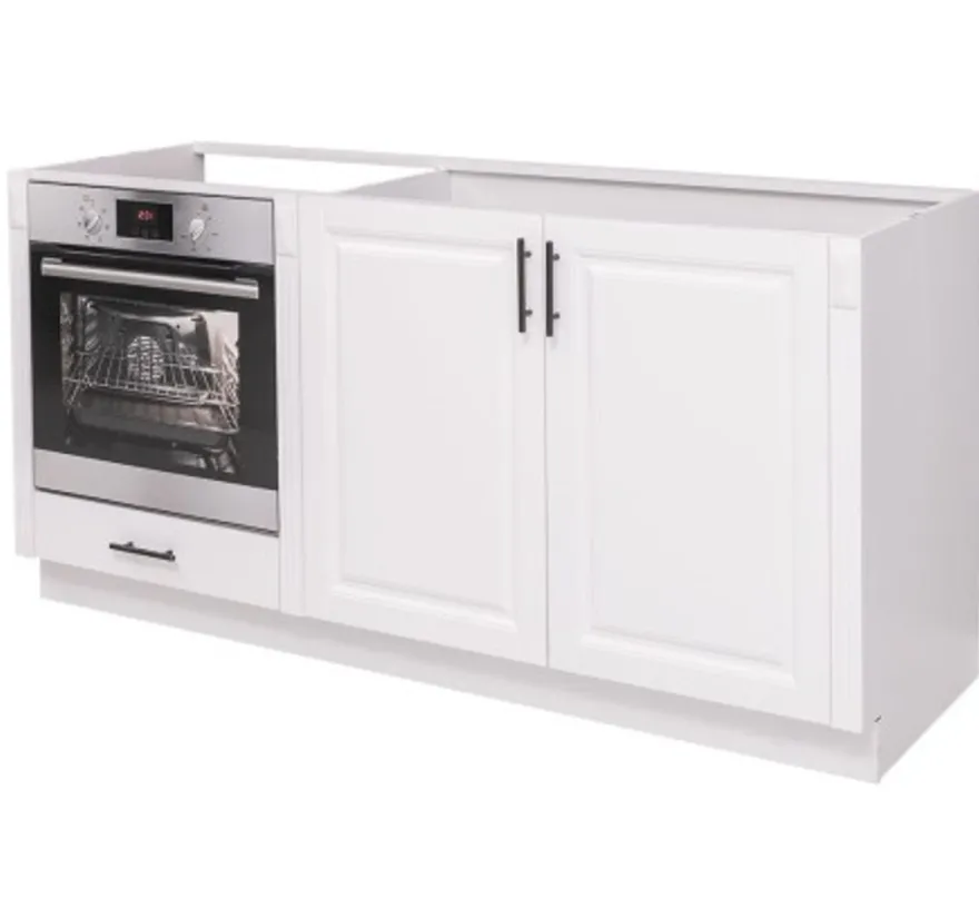 Casa Padrino Küchenschrank im Landhausstil mit 2 Türen und 1 Schublade, 175 x 58 x 85 cm