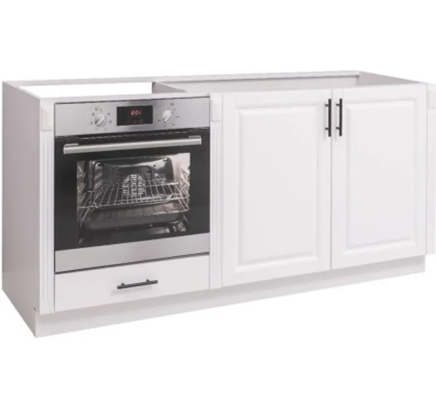 Casa Padrino Küchenschrank im Landhausstil mit 2 Türen und 1 Schublade, 175 x 58 x 85 cm