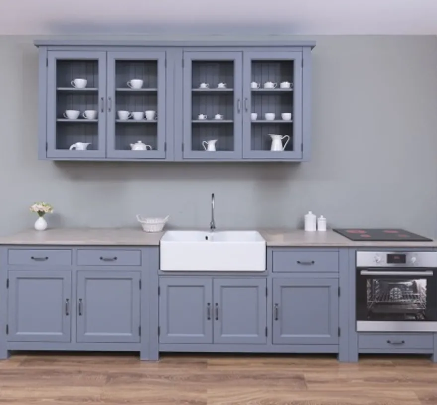 Casa Padrino Küchenschrank im Landhausstil mit 2 Türen und 2 Schubladen, 120 x 65 x 90 cm