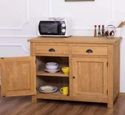 Casa Padrino Küchenschrank im Landhausstil mit 2 Türen und 2 Schubladen, 120 x 65 x 90 cm