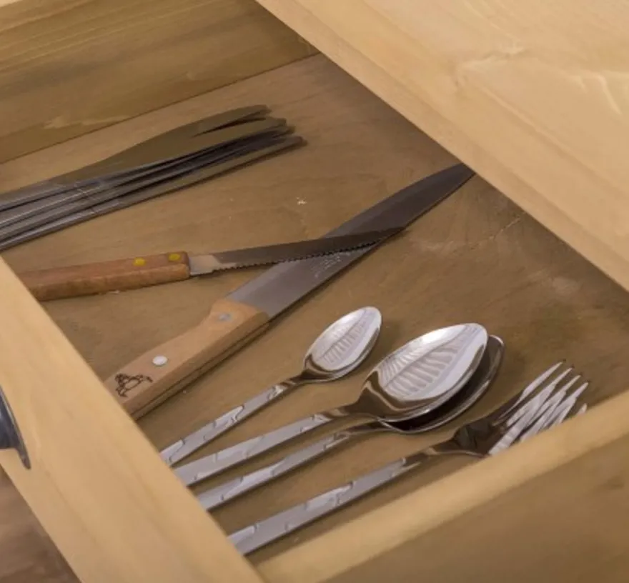Casa Padrino Küchenschrank im Landhausstil mit 2 Türen und 2 Schubladen, 120 x 65 x 90 cm