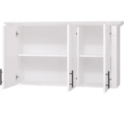 Casa Padrino Küchenschrank im Landhausstil mit 3 Türen, 120 x 35 x 65 cm