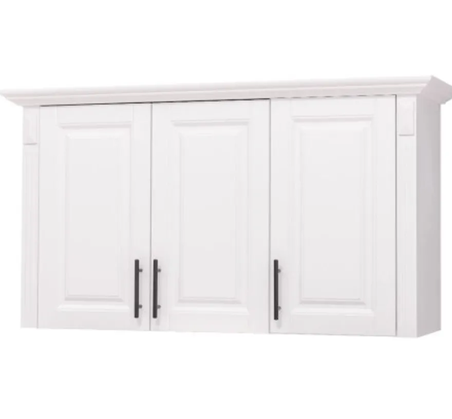 Casa Padrino Küchenschrank im Landhausstil mit 3 Türen, 120 x 35 x 65 cm