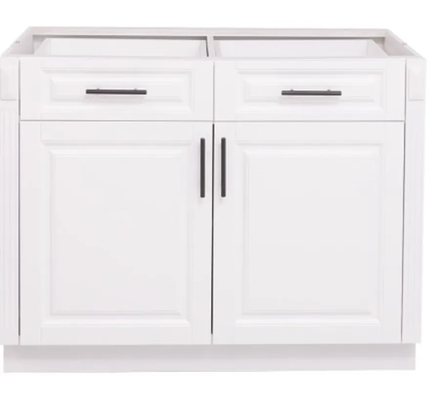 Casa Padrino Küchenschrank im Landhausstil mit 2 Türen und 2 Schubladen, 110 x 58 x 85 cm