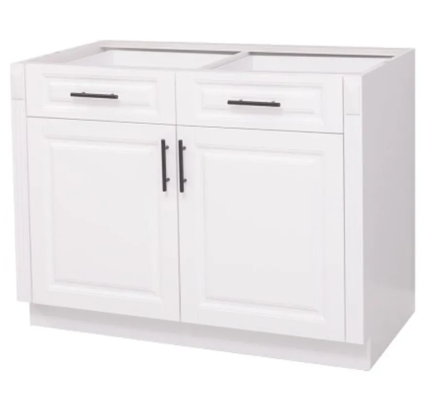 Casa Padrino Küchenschrank im Landhausstil mit 2 Türen und 2 Schubladen, 110 x 58 x 85 cm
