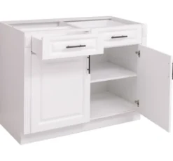 Casa Padrino Küchenschrank im Landhausstil mit 2 Türen und 2 Schubladen, 110 x 58 x 85 cm