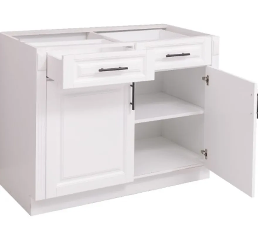 Casa Padrino Küchenschrank im Landhausstil mit 2 Türen und 2 Schubladen, 110 x 58 x 85 cm
