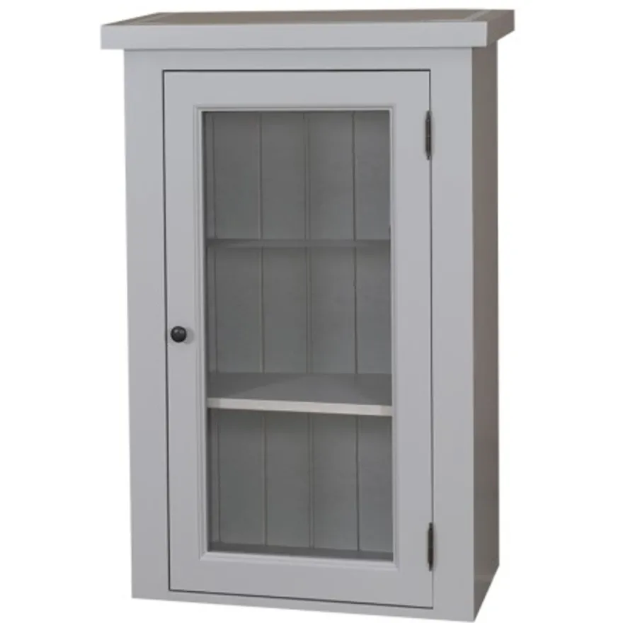 Casa Padrino Küchenschrank im Landhausstil mit 1 Glastür, 67 x 31 x 100 cm