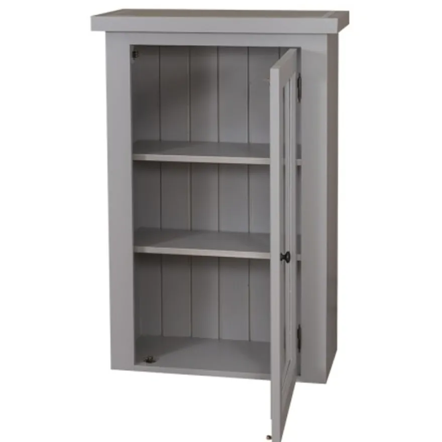 Casa Padrino Küchenschrank im Landhausstil mit 1 Glastür, 67 x 31 x 100 cm