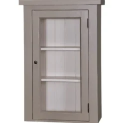 Casa Padrino Küchenschrank im Landhausstil mit 1 Glastür, 67 x 31 x 100 cm