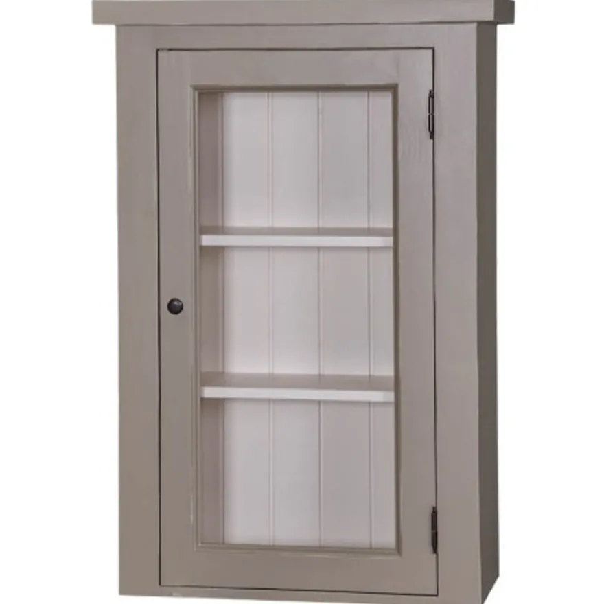Casa Padrino Küchenschrank im Landhausstil mit 1 Glastür, 67 x 31 x 100 cm