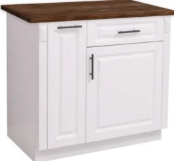 Casa Padrino Küchenschrank im Landhausstil mit 1 Tür und 1 Schublade, 94 x 60 x 89 cm