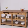 Casa Padrino Küchenschrank im Landhausstil mit 4 Schubladen, 180 x 85 x 90 cm