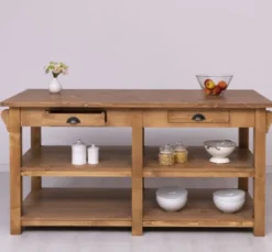 Casa Padrino Küchenschrank im Landhausstil mit 4 Schubladen, 180 x 85 x 90 cm