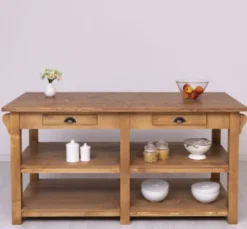 Casa Padrino Küchenschrank im Landhausstil mit 4 Schubladen, 180 x 85 x 90 cm