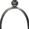 Casa Padrino Kerzenständer mit Glas Ring Vintage 62 x 23 cm Design Aluminium Silber