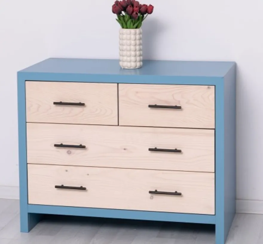 Casa Padrino Kommode im Landhausstil mit 4 Schubladen, 100 x 50 x 79 cm