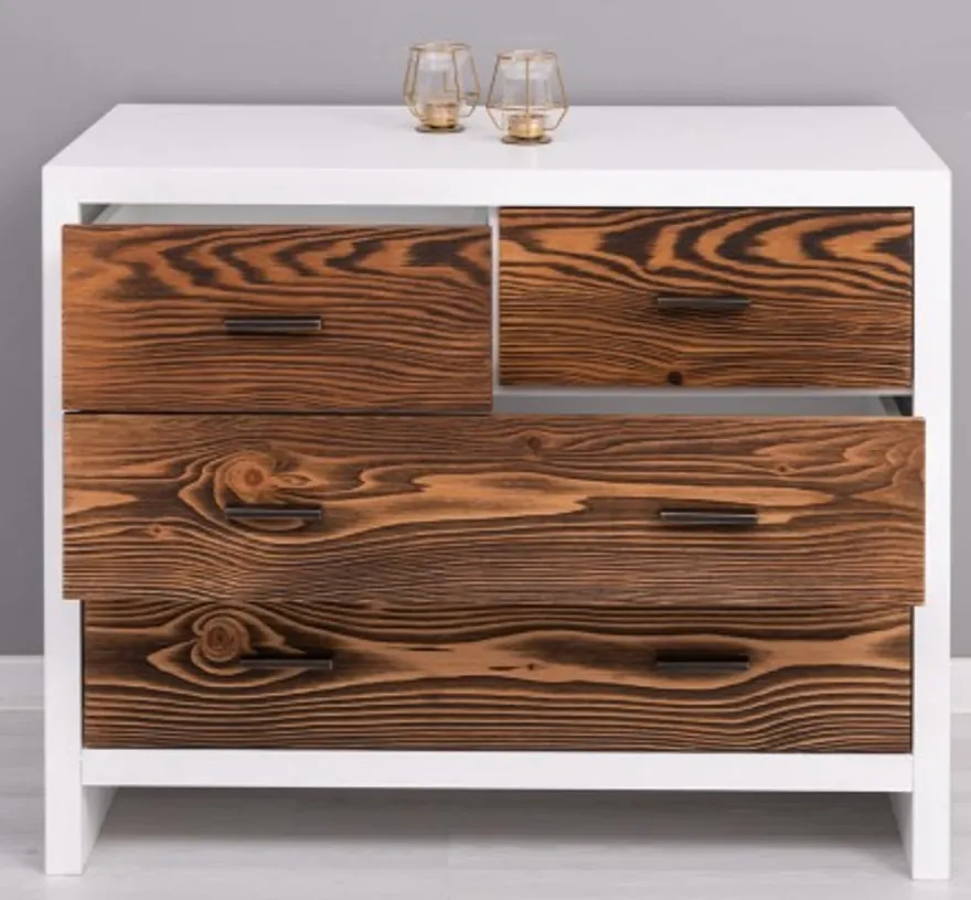 Casa Padrino Kommode im Landhausstil mit 4 Schubladen, 100 x 50 x 79 cm