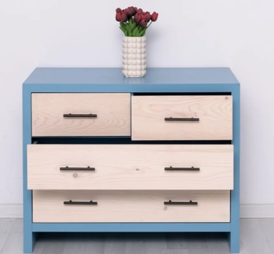 Casa Padrino Kommode im Landhausstil mit 4 Schubladen, 100 x 50 x 79 cm