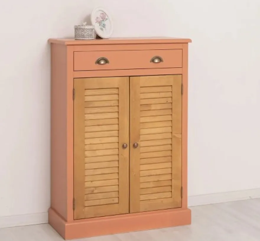 Casa Padrino Kommode im Landhausstil mit 2 Türen und 1 Schublade, 85 x 37 x 120 cm