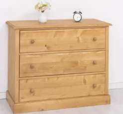 Casa Padrino Kommode im Landhausstil mit 3 Schubladen, 110 x 50 x 90 cm