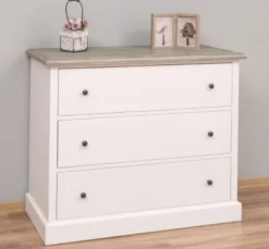 Casa Padrino Kommode im Landhausstil mit 3 Schubladen, 110 x 50 x 90 cm