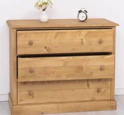 Casa Padrino Kommode im Landhausstil mit 3 Schubladen, 110 x 50 x 90 cm