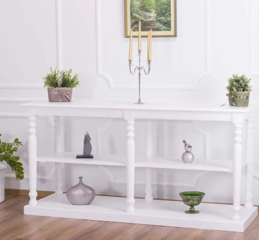 Casa Padrino Konsole im Landhausstil mit 1 Ablage, 180 x 60 x 89 cm