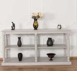 Casa Padrino Konsole im Landhausstil mit 1 Ablage, 180 x 60 x 89 cm