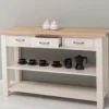 Casa Padrino Konsole im Landhausstil mit 3 Schubladen und 2 Ablagen, 145 x 45 x 89 cm