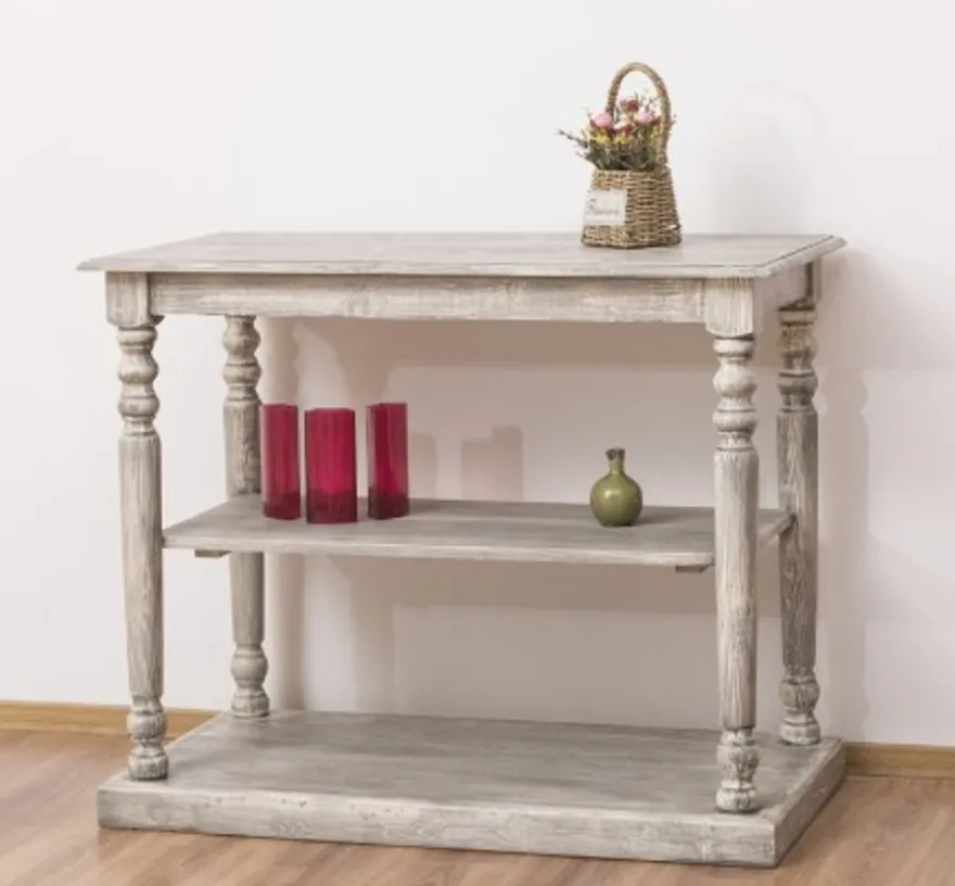 Casa Padrino Konsole im Landhausstil mit 1 Ablage, 110 x 60 x 89 cm