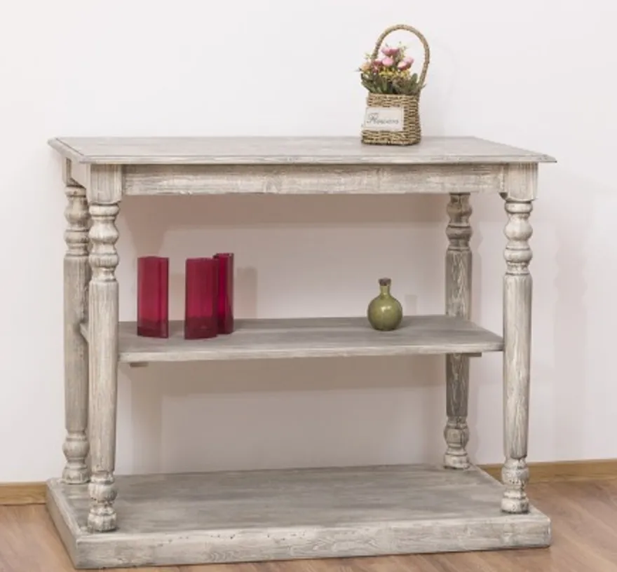 Casa Padrino Konsole im Landhausstil mit 1 Ablage, 110 x 60 x 89 cm