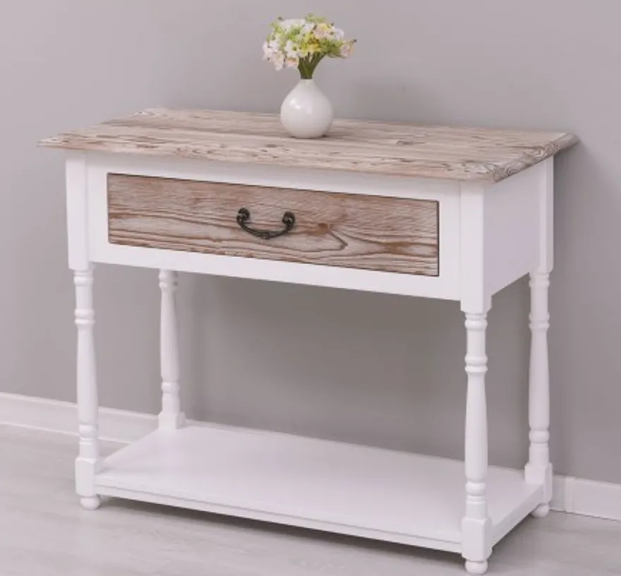 Casa Padrino Konsole im Landhausstil mit 1 Schublade, 96 x 45 x 76 cm