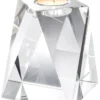 Casa Padrino Kristallglas Teelichthalter 15 x 15 x H. 18 cm - Luxus Deko Accessoires