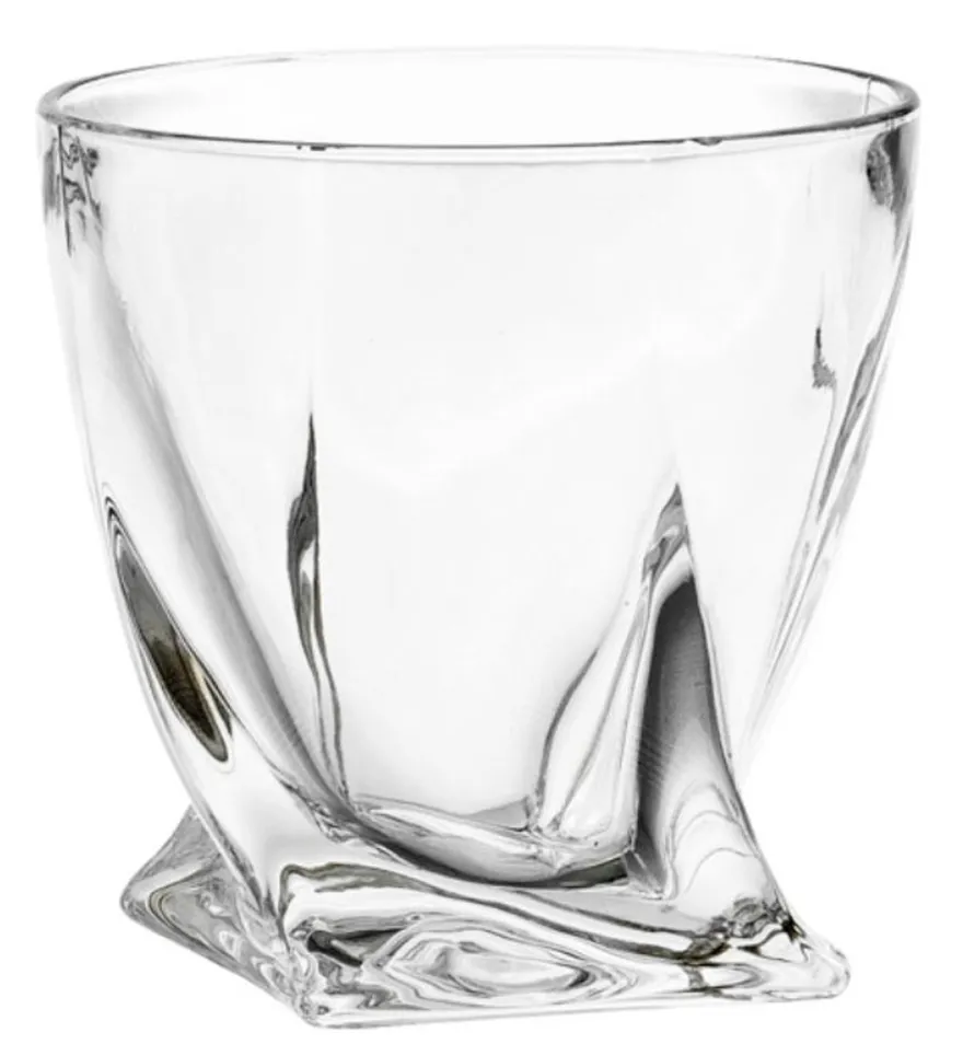 Casa Padrino Kristallglas Whisky / Cognac 6er Set - Luxus Hotel & Restaurant Accessoires - 2 Flaschen (11x10xH.38cm) & 4 Gläser (Ø9xH.9,5cm)