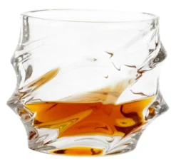 Casa Padrino Kristallglas Whisky Set - 5-teilig mit Karaffe und 4 Gläsern - Klar - 18 x 10,5 x H. 26 cm / 9 x 9 x H. 9,5 cm