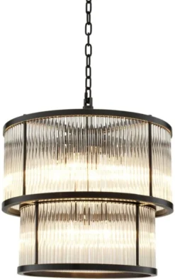 Casa Padrino Kronleuchter Bronze 55 x H. 59 cm - Luxus Kollektion