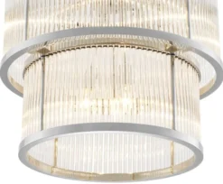 Casa Padrino Kronleuchter Silber 55 x H. 59 cm - Luxus Kollektion
