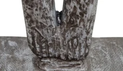 Casa Padrino Kunstspringer Skulptur Silber / Schwarz 157 x 54 x H. 135 cm - Luxus Deko Turmspringer Figur