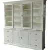 Casa Padrino Landhaus Buffetschrank im Shabby Chic Stil, Weiß, 240 x 50/40 x 240 cm