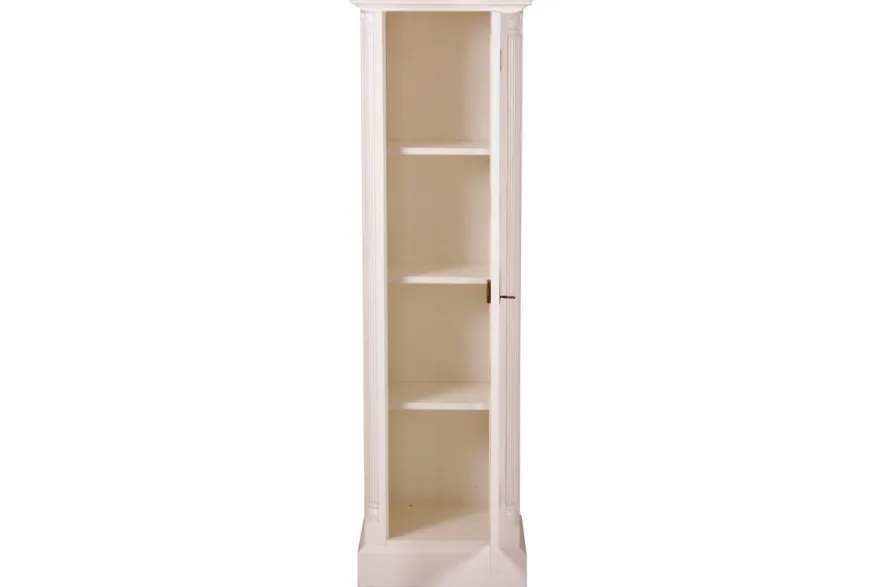 Casa Padrino Landhausstil Aktenschrank Weiß 50 x 40 x H. 166 cm - Landhausstil Möbel