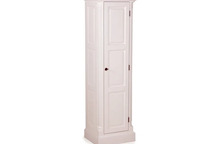 Casa Padrino Landhausstil Aktenschrank Weiß 50 x 40 x H. 166 cm - Landhausstil Möbel