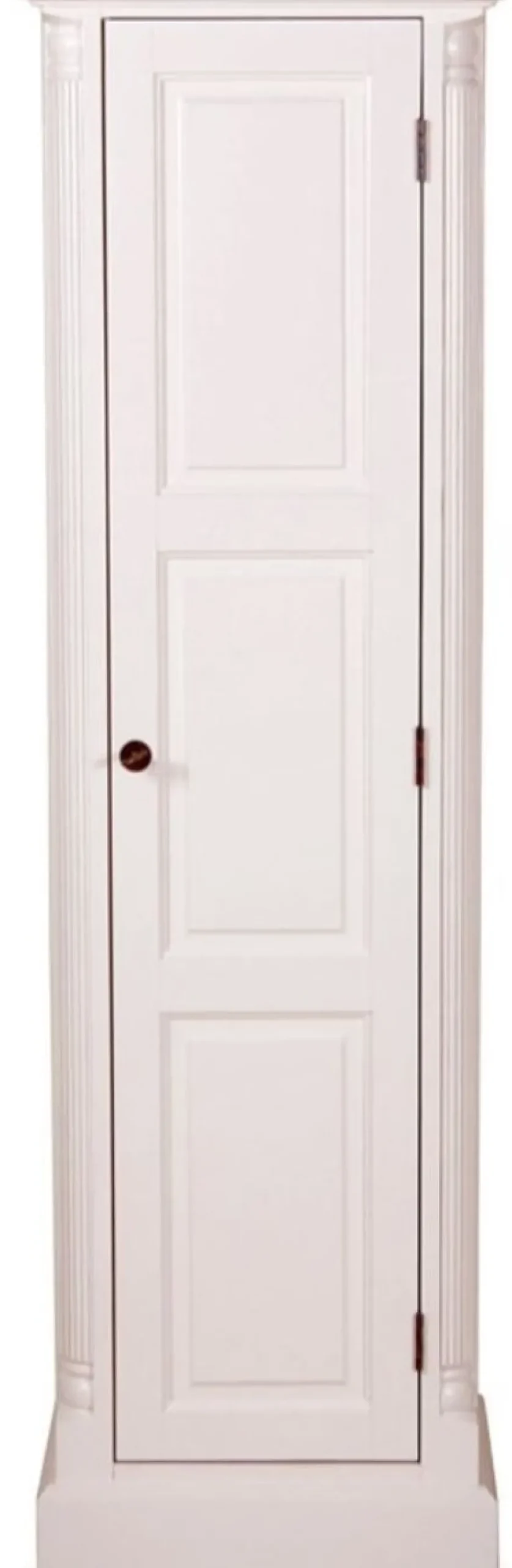 Casa Padrino Landhausstil Aktenschrank Weiß 50 x 40 x H. 166 cm - Landhausstil Möbel