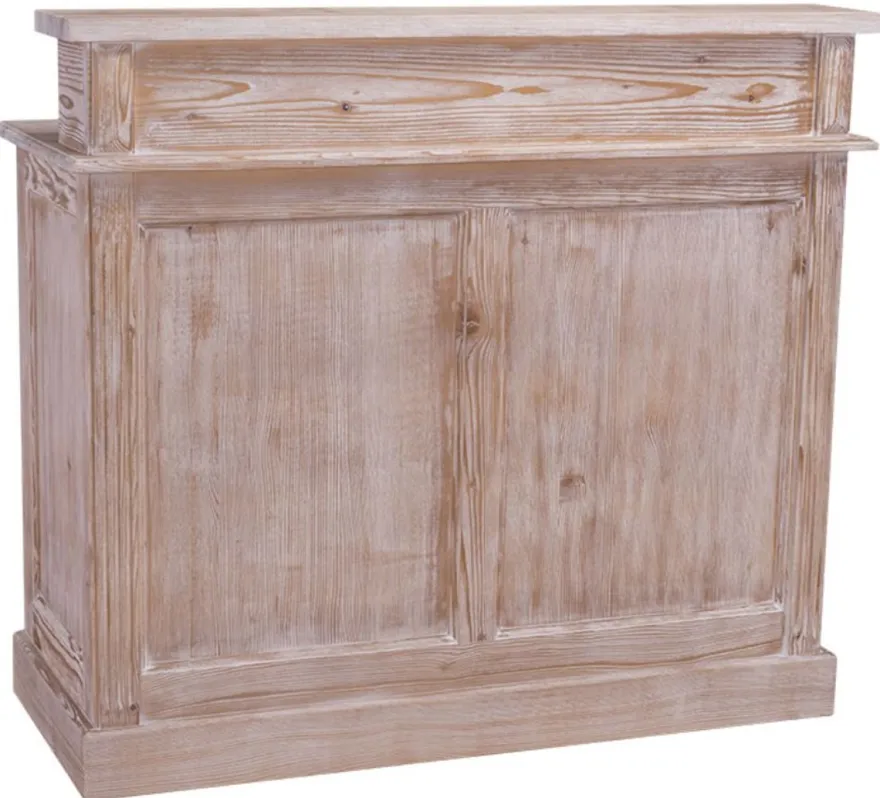 Casa Padrino Landhausstil Barschrank aus Kiefernholz Naturfarben 120 x 51 x H. 107 cm